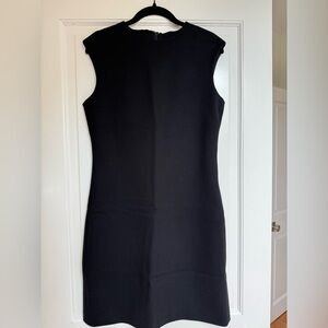 Theory Cap Sleeve Shift Dress, Sz. 6 in Black